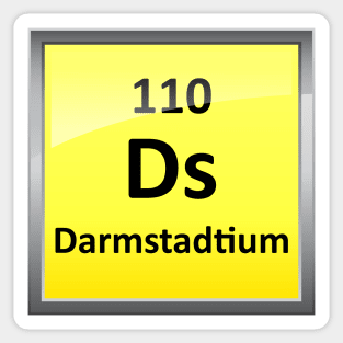 Darmstadtium Periodic Table Element Symbol Sticker